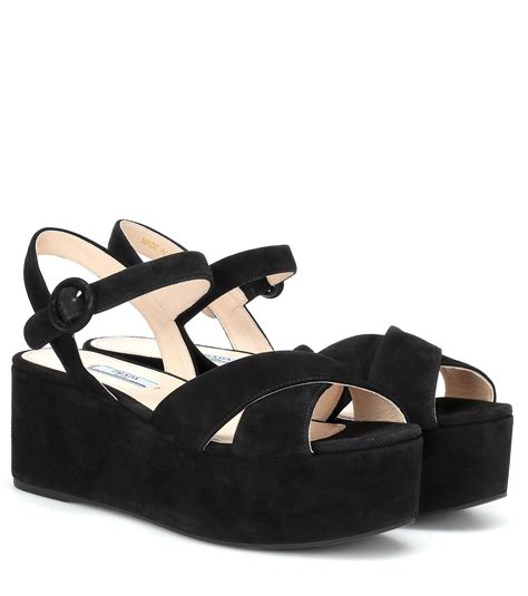 prada platform shoes sale|prada suede platform.